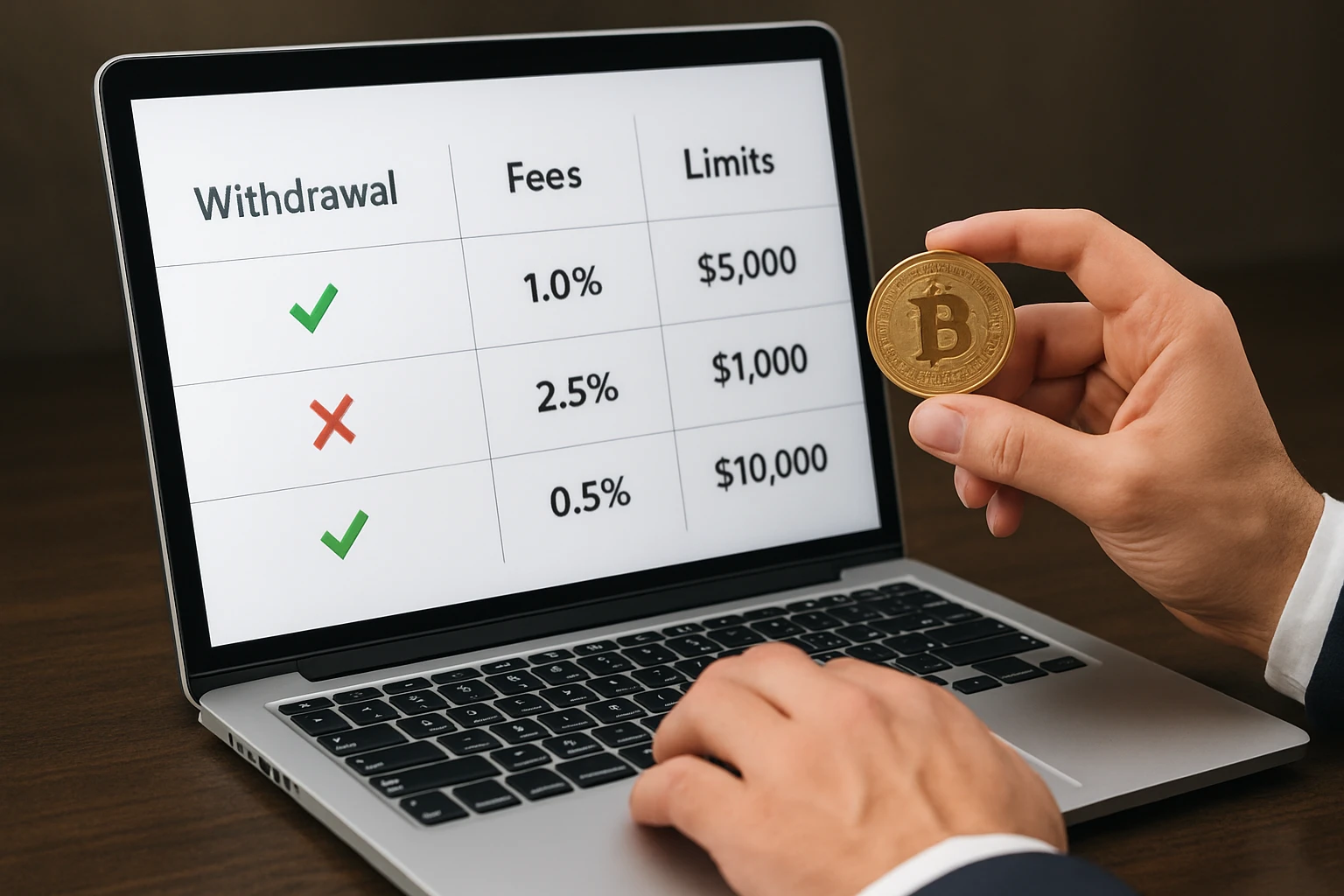 Step 5: Compare withdrawal rails, fees, and limits - bitcoin sports betting sites with fast payouts guide