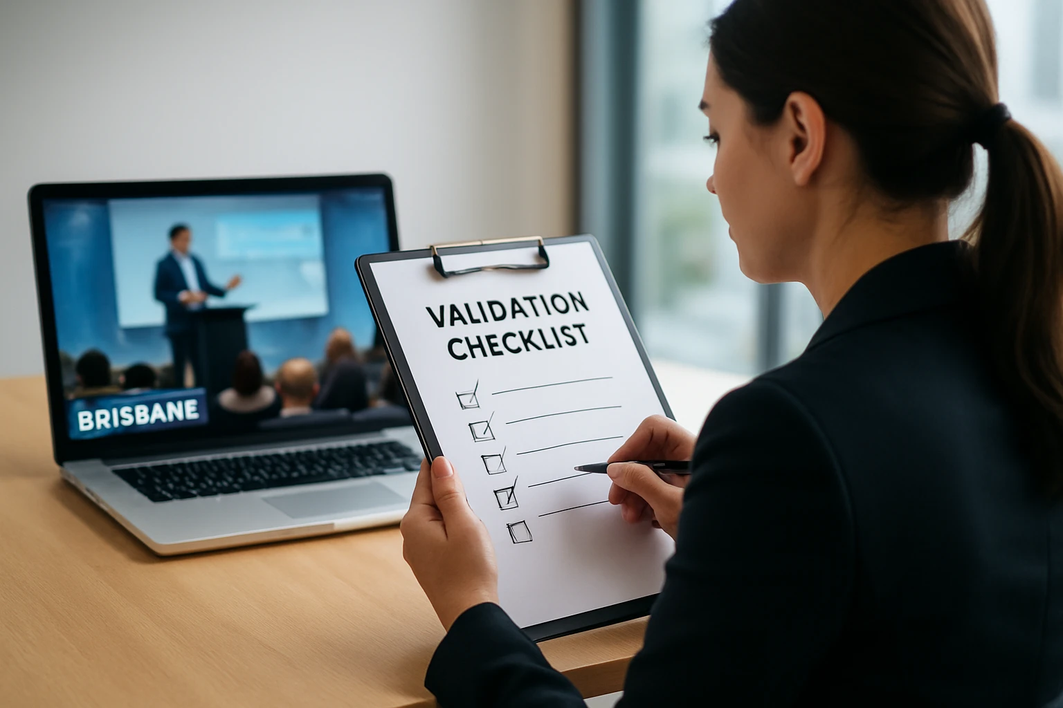 Validation checklist - conference streaming Brisbane guide