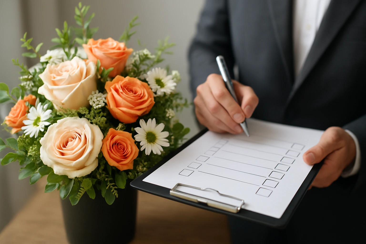 Validation checklist - corporate event flowers perth guide