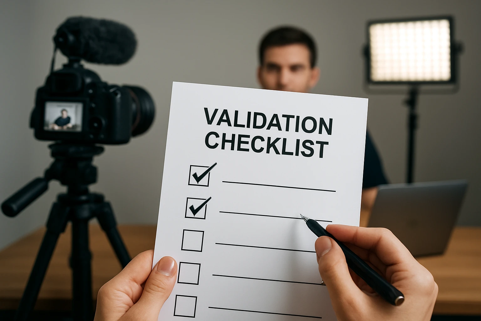 Validation Checklist - fast setup live stream crew Brisbane guide