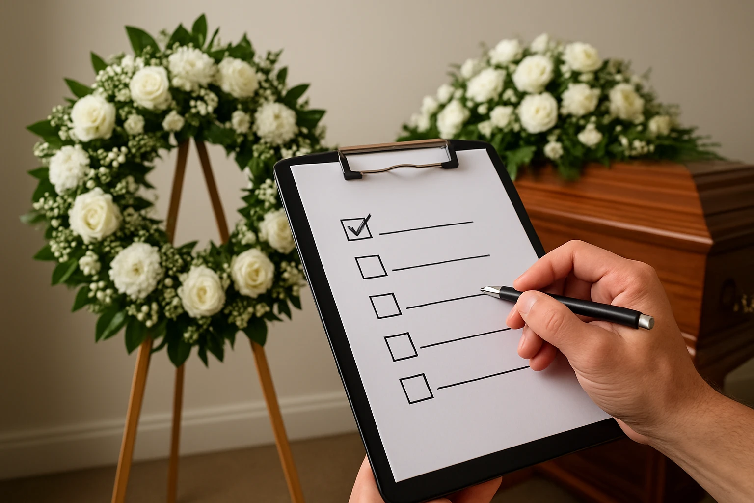 Validation Checklist - funeral wreaths and coffin sprays perth guide