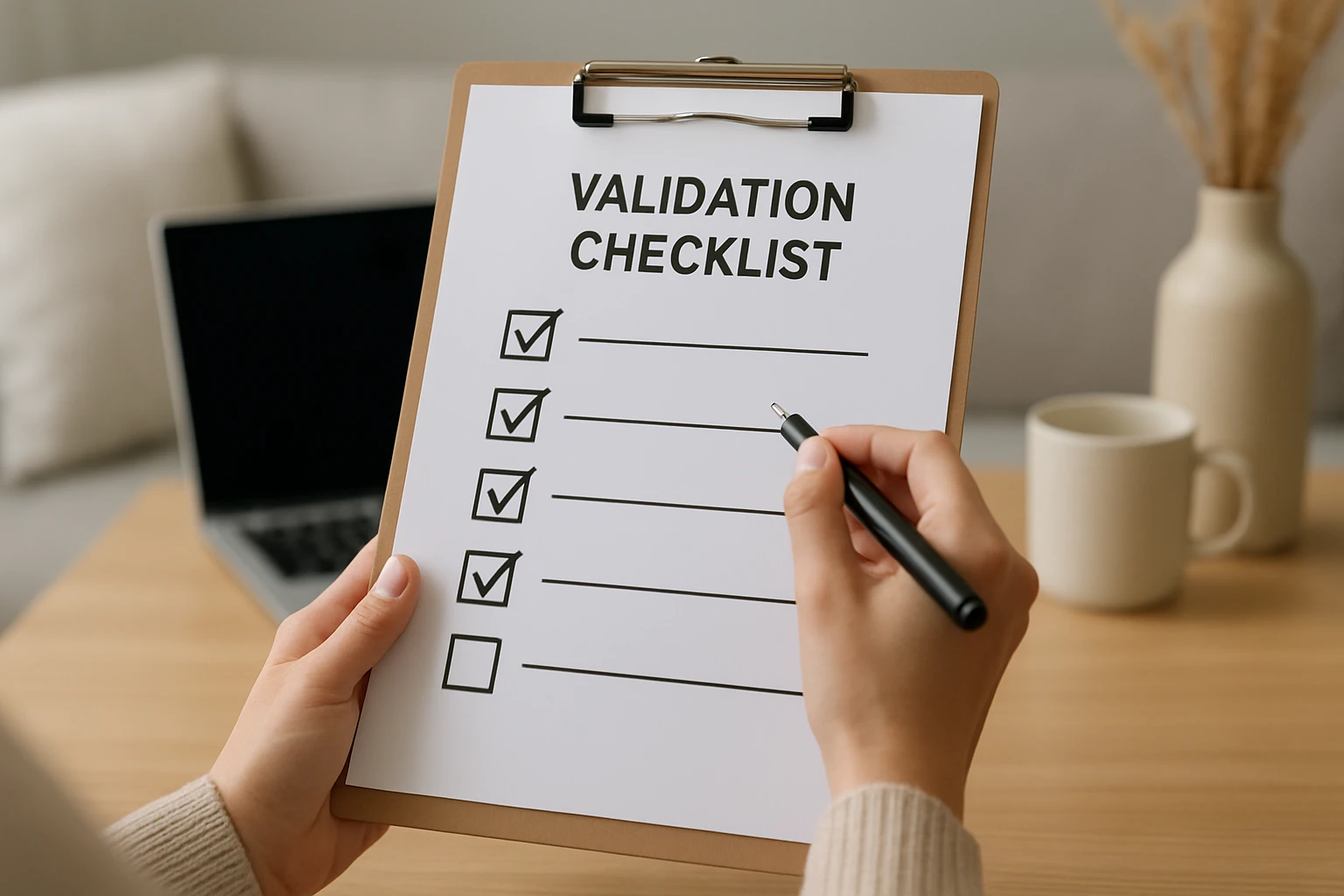 Validation checklist - home goods online retailers guide