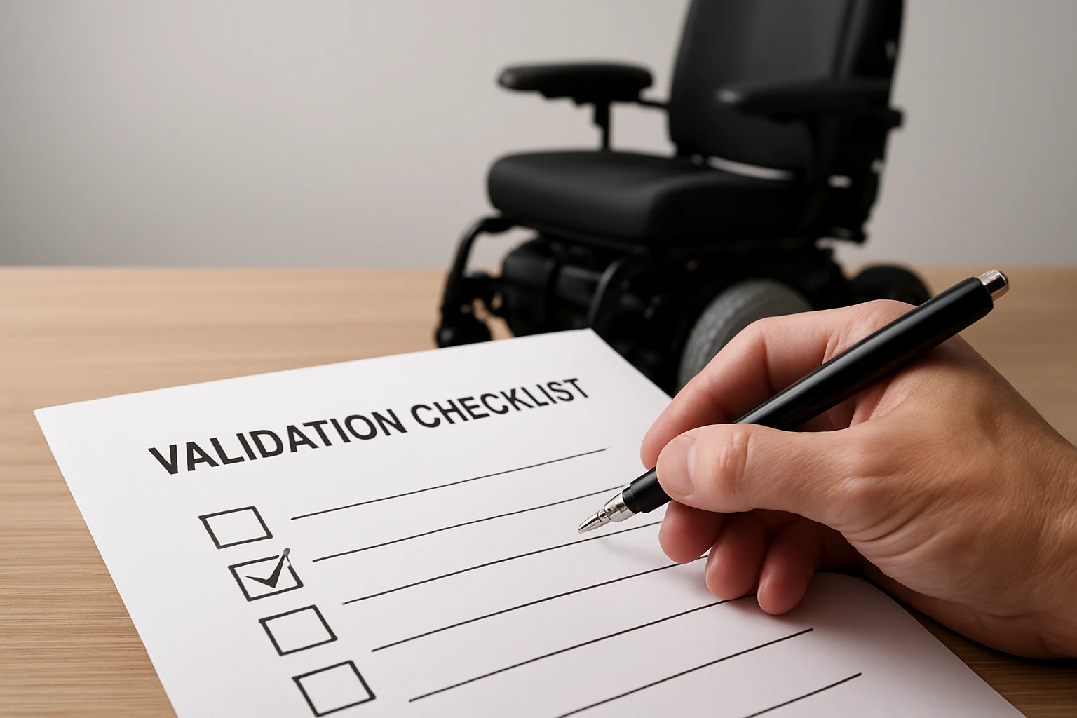 Validation Checklist - prior authorization for DME power wheelchairs guide