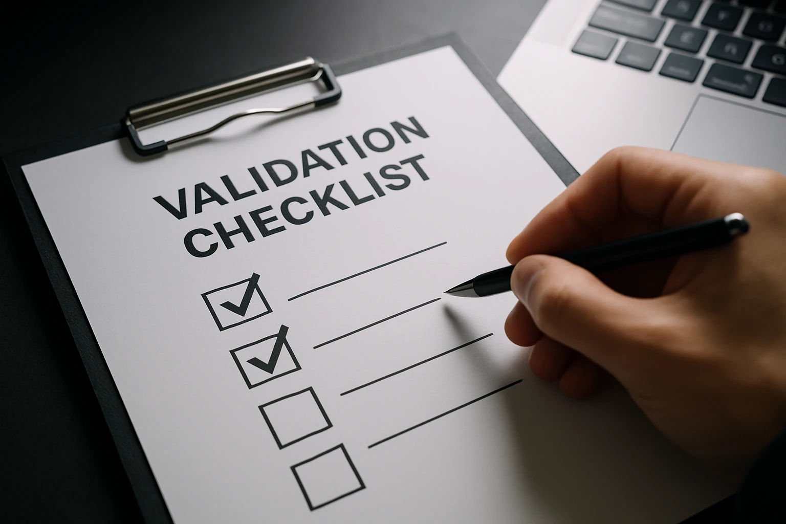 Validation Checklist - technical seo audit checklist guide